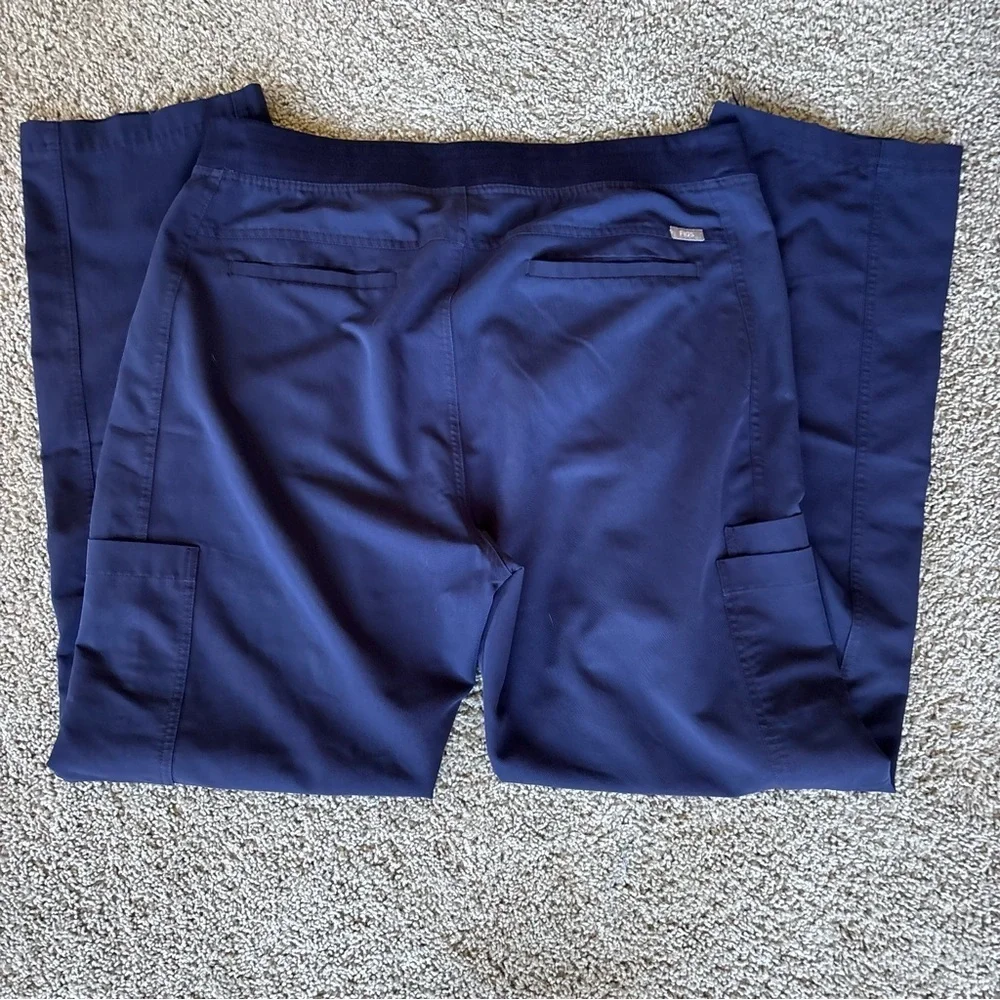 Men's Figs Axim Cargo Scrub Pants Navy Blue Size Extra Large
